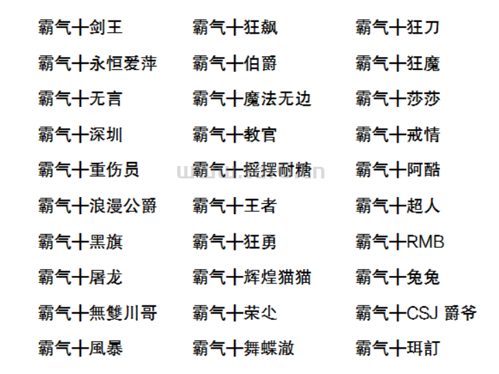 霸气网游公会名人堂